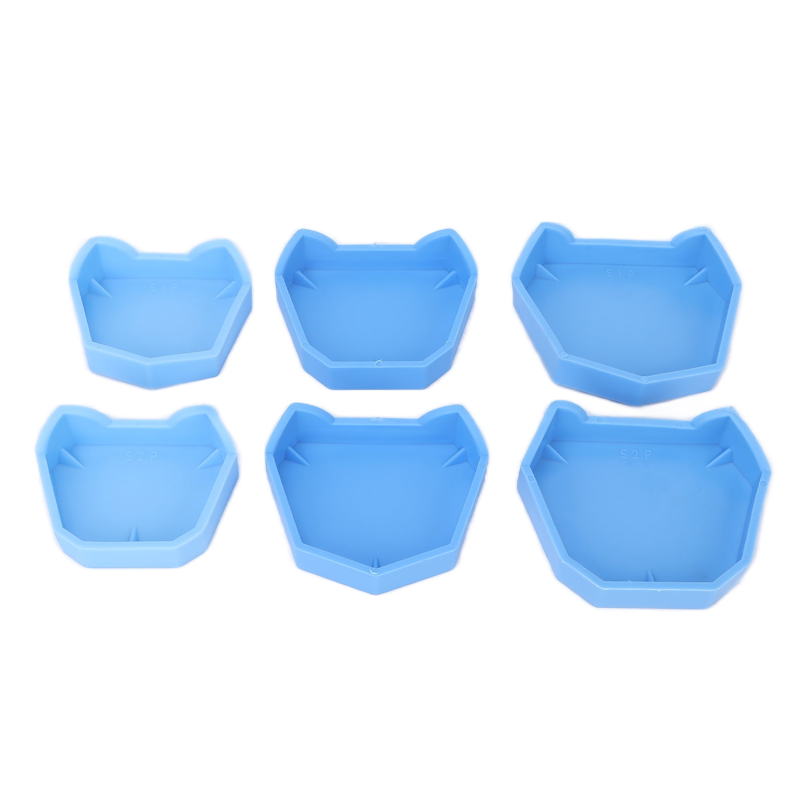 6pcs Dental Lab Model Base Silicone Dental Lab Former Base Molds