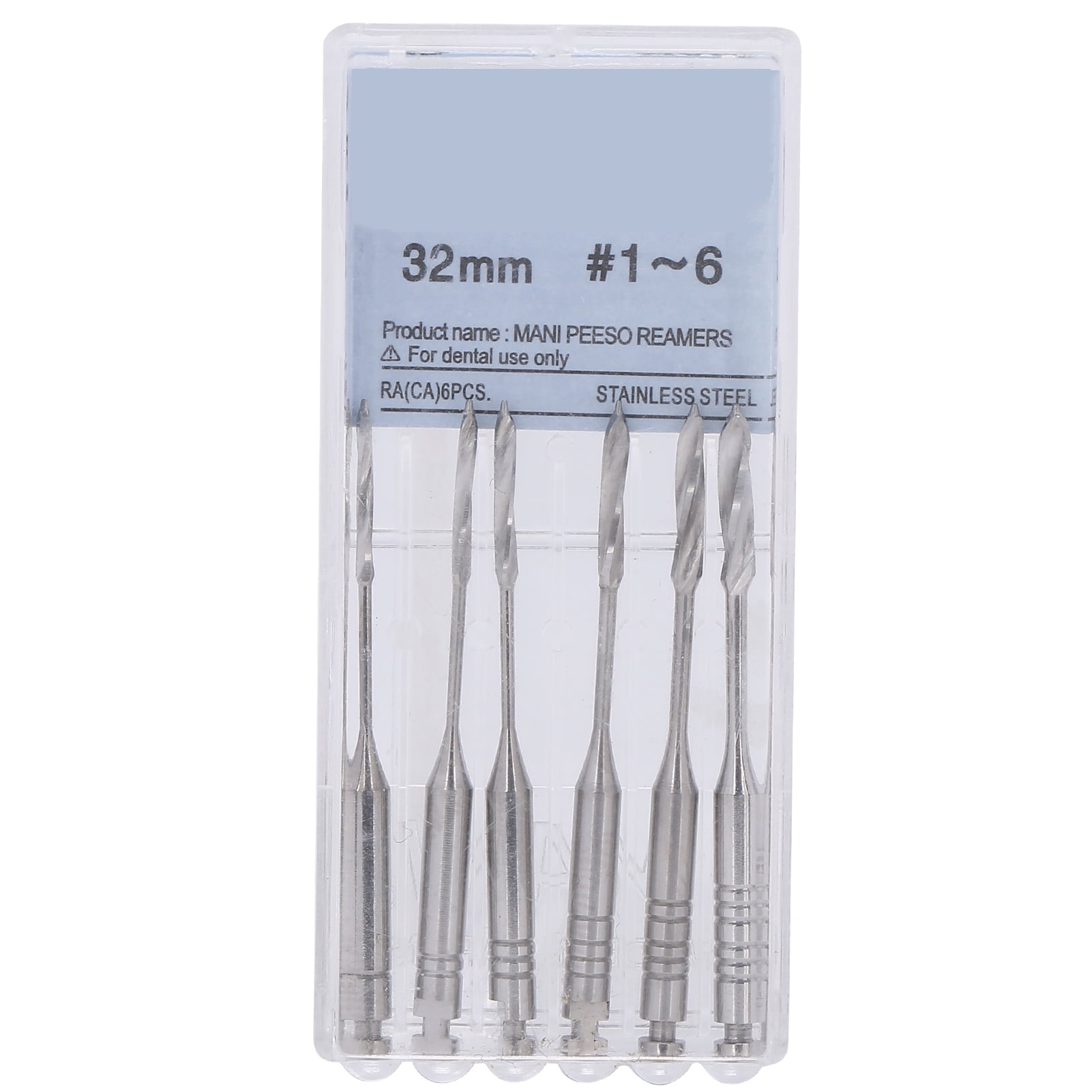 6pcs Dental Peeso Reamers Drill File Endodontic Files for Endodontic