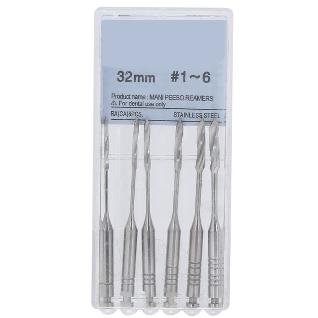 6pcs Dental Peeso Reamers Drill File Endodontic Files for Endodontic