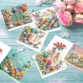 thumbnail image 1 of 6pcs Diamond Painting Kit Greeting Card, Tulip Butterfly 5D DIY Diamond Handmade Holiday Greeting Card with Envelope, Christmas Gift Congratulation, 1 of 7