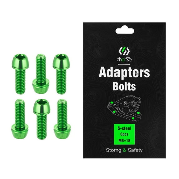 6pcs Disc Brake Caliper Fixing Bolts M6*18mm MTB Bike Bicycle Screws