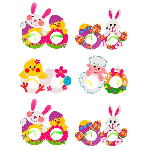 6pcs Diy Glasses Crafts