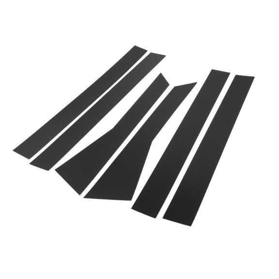 6pcs Door Pillar Window Trim Outer Exterior Garnish Decor for Honda CRV 2012-2016 Plastic Black