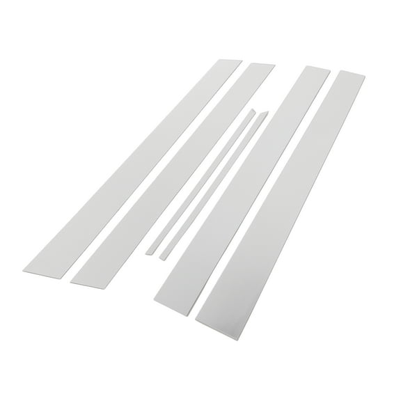 6pcs Door Pillar Window Trim for Toyota Camry 2012-2016 Plastic Chrome Silver Tone