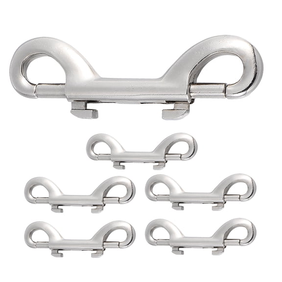 6pcs Double Ended Bolt Snap Hooks Trigger Snap Hooks Heavy Duty Dog Leash Backpacks Hooks