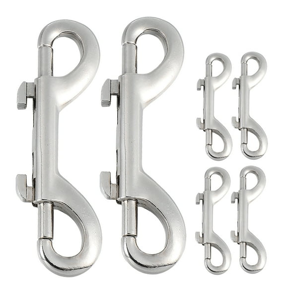 6pcs Double Ended Bolt Snap Hooks Trigger Snap Hooks Heavy Duty Dog Leash Backpacks Hooks