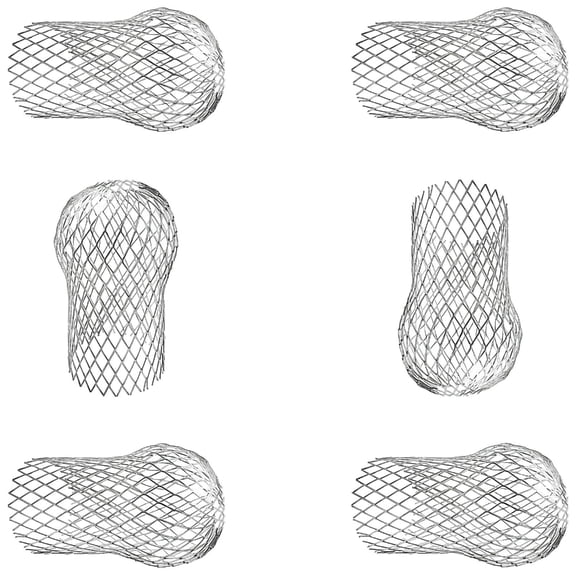 6pcs Downspout Leaf Strainer Adjustable Aluminum Meshing Guards Resistant