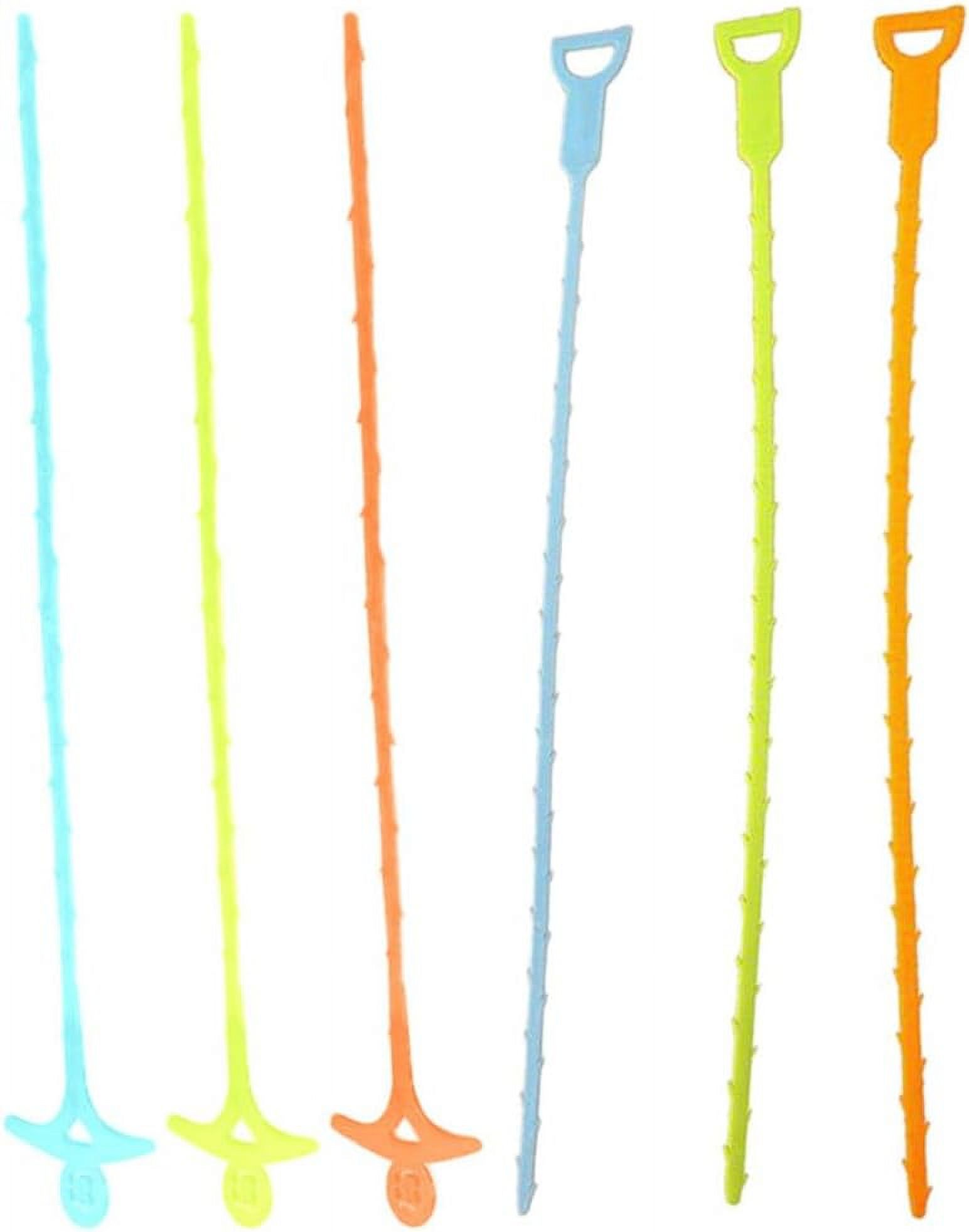 Clog Cleaner String 6pcs Drain Clog Remover Drain Clog Remover Tool Drain Cleaner Tool Sink ...