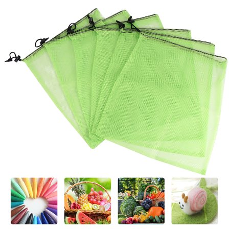 6pcs Drawstring Bag Storage Pouch Bundle Pocket Cinch Backpack for Travel