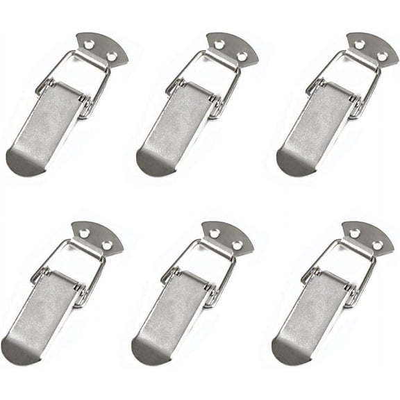 6pcs Duckbill Spring Latch 304 Stainless Steel Tool Box/Wooden Security Lock Metal (Non Lockable Hole)