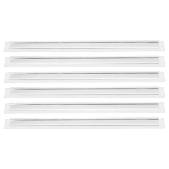 6pcs Squeegee Replacement Rubber Blade Household Silicone Refill Scrubber Blades for Window Glass Shower Doors Cleaning