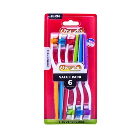 6pcs Each Firm Adult Toothbrush