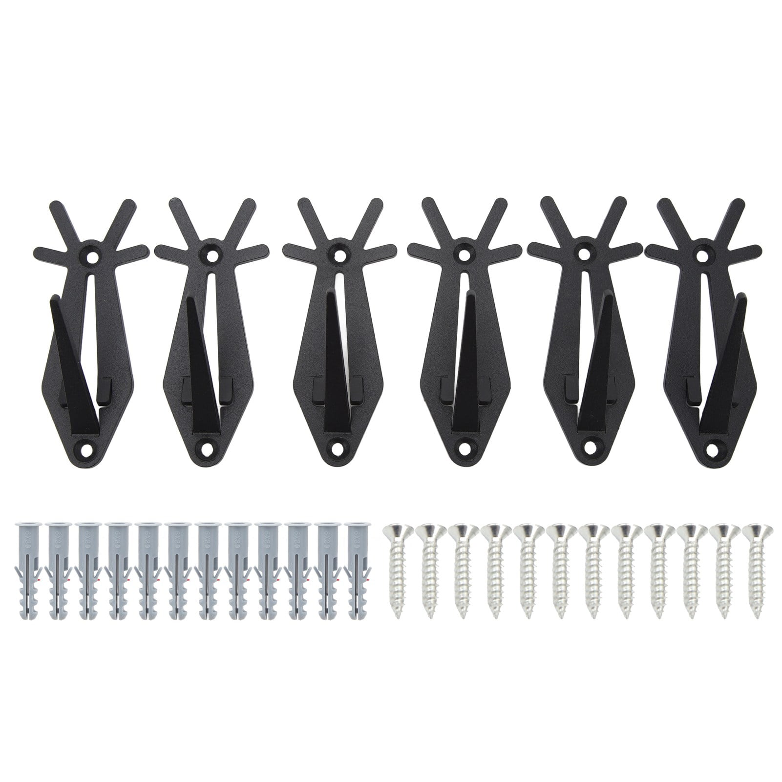 6pcs European Mount Skull Hanger Antler Style Skull Wall Mount Bracket