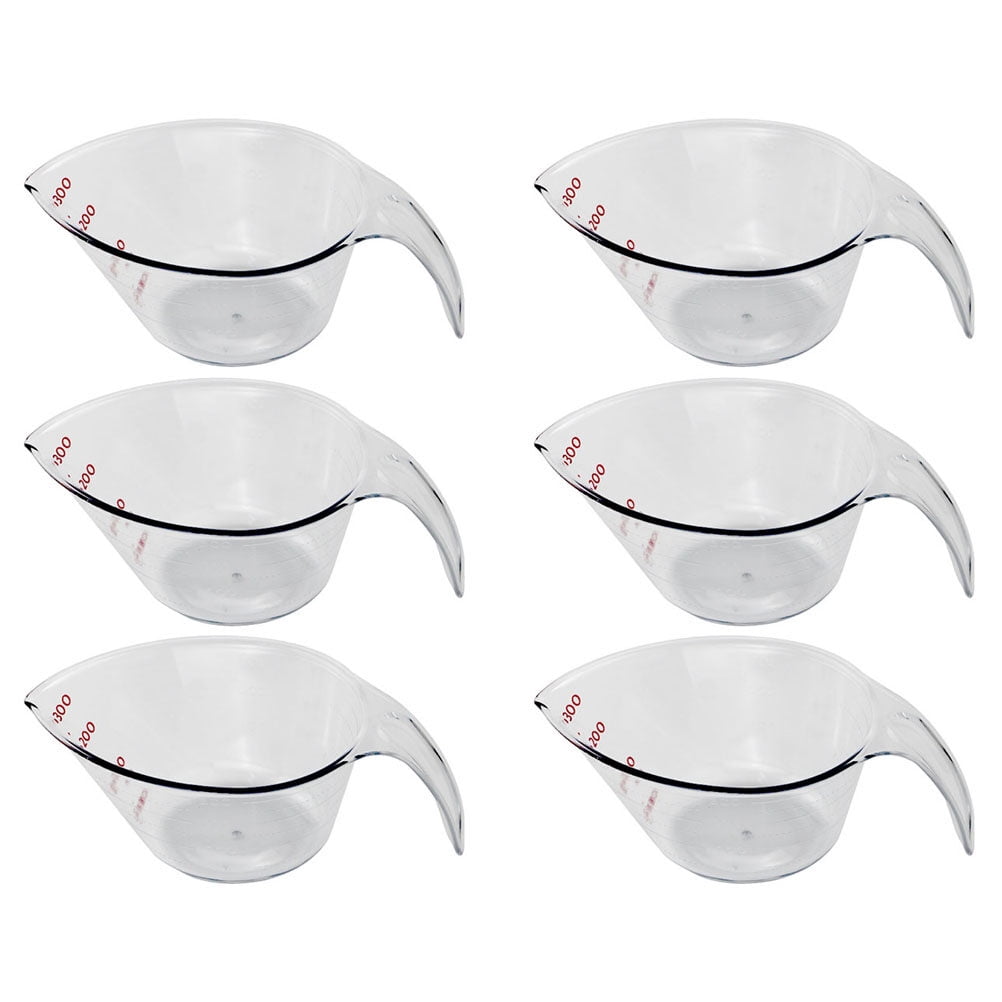 6pcs Experiment Measuring Cup Easy To Read Measuring Cup Volumetric Cups