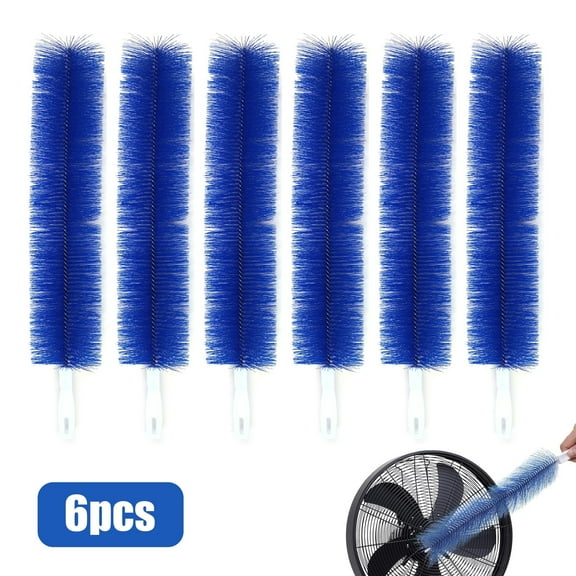 6pcs Fan Cleaning Brush, TSV Bendable Cobweb Duster, Flexible Fan Cleaner, Microfiber Crevice Dust Collector for Box Fan, Floor Fan, Stand Up Fan