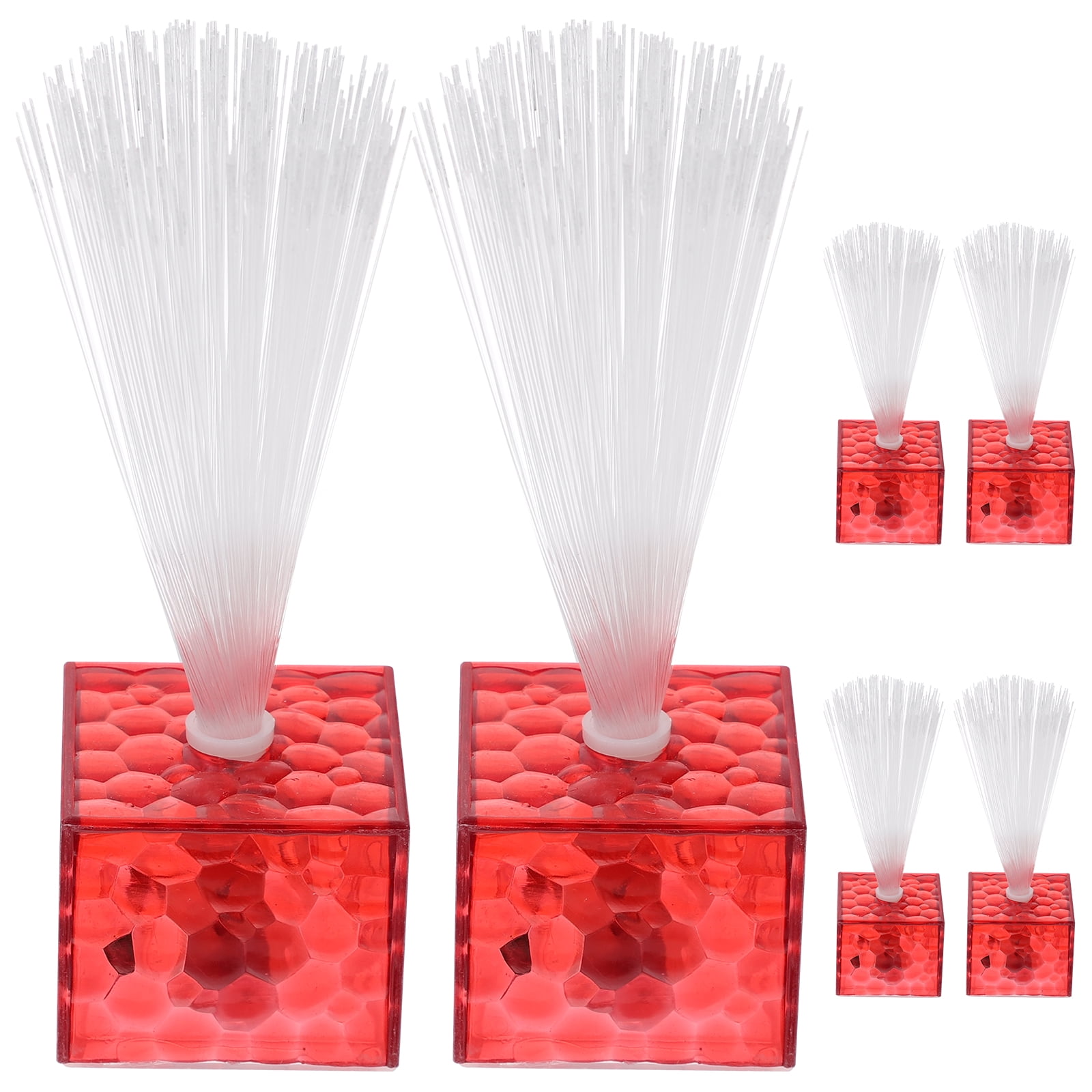 6pcs Fiber Optic Lamps Desk Sparklers Sticks Party Centerpieces for Tables