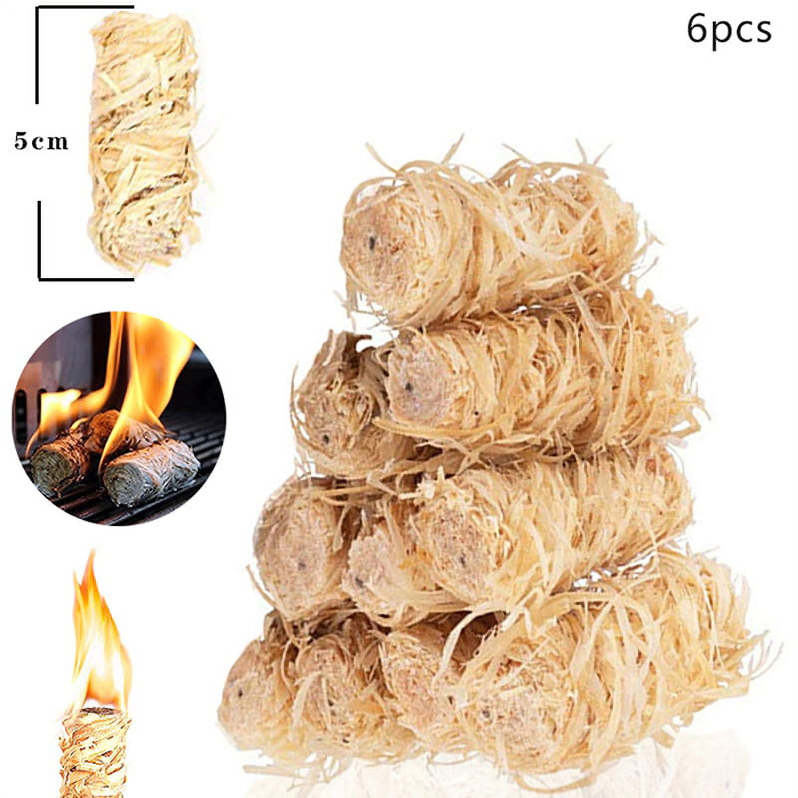 6pcs Fire Starters Odorless Charcoal Starter Sticks Natural