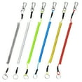 thumbnail image 1 of 6pcs Fishing Coiled Lanyard Heavy Duty Safety Boating Rope Retractable Wire Fishing Tools Lanyards, 1 of 17