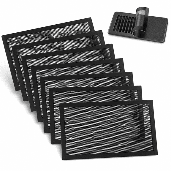 6pcs Floor Vent Covers,TSV Magnetic Air Vent Screen Mesh Cover,PVC Floor Register Filters for Home Floor Wall Ceiling