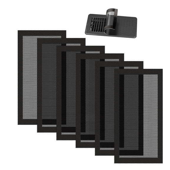 6pcs Floor Vent Covers, TSV Magnetic Air Vent Screen Mesh Cover, PVC Floor Register Filters for Home Floor Wall Ceiling