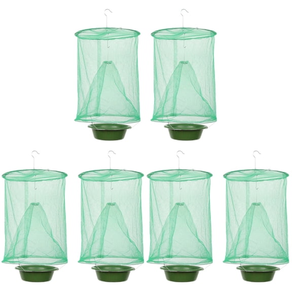 6pcs Fly Catching Cages Fly Catching Trap Flytrap Cages Hanging Fly Catchers