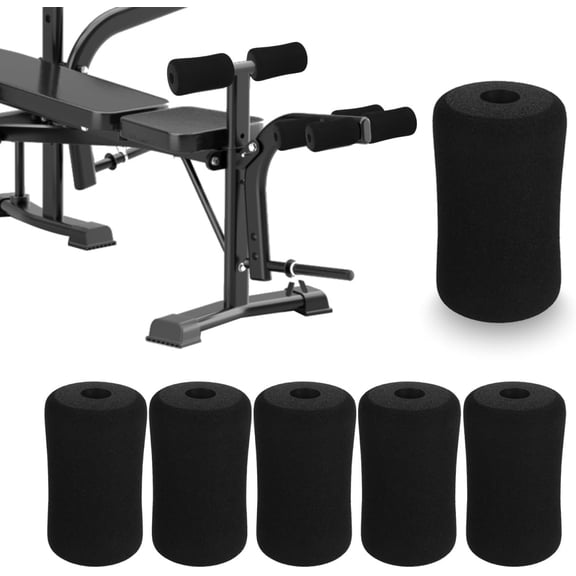 6pcs Foam Replacement Pads for Weight Bench Soft Leg Foam Roller Covers for Exercise Machines Universal Accessories Gym Equipment Fit for Home Workouts
