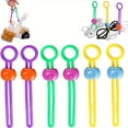 thumbnail image 1 of 6pcs Food Bag Sealing Tie Closure Clip, Food Sealing Tie Rope Binding, Multi-functional Sealing Tie, Food Sealing Strap Tape, For Plastic Bags, Snack Bags, 1 of 9