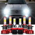 thumbnail image 1 of 6pcs For Hyundai Tucson 2016 2017 2018 Combo LED Headlight Fog Light Bulbs Kit, 1 of 12