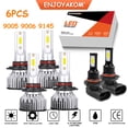 thumbnail image 1 of 6pcs For Toyota Land Cruiser 2003 2004 2005 Replacement 6000K LED Headlights High Low Beam Bulbs & Fog light Combo, 1 of 15