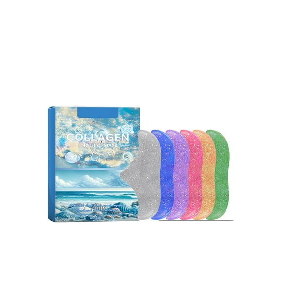 6pcs Forehead Wrinkle Patches Overnight for Smooth Fine Lines & Wrinkles, jelly forehead patches Treatment