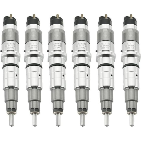 6pcs Fuel Injector 6745-11-3102 6745-12-3100 0445120236 Compatible with Komatsu Engine S6D114 S6D107 4D107 ISB QSL8.9 Excavator PC350-7 PC350-8 PC300-8 WA320-6