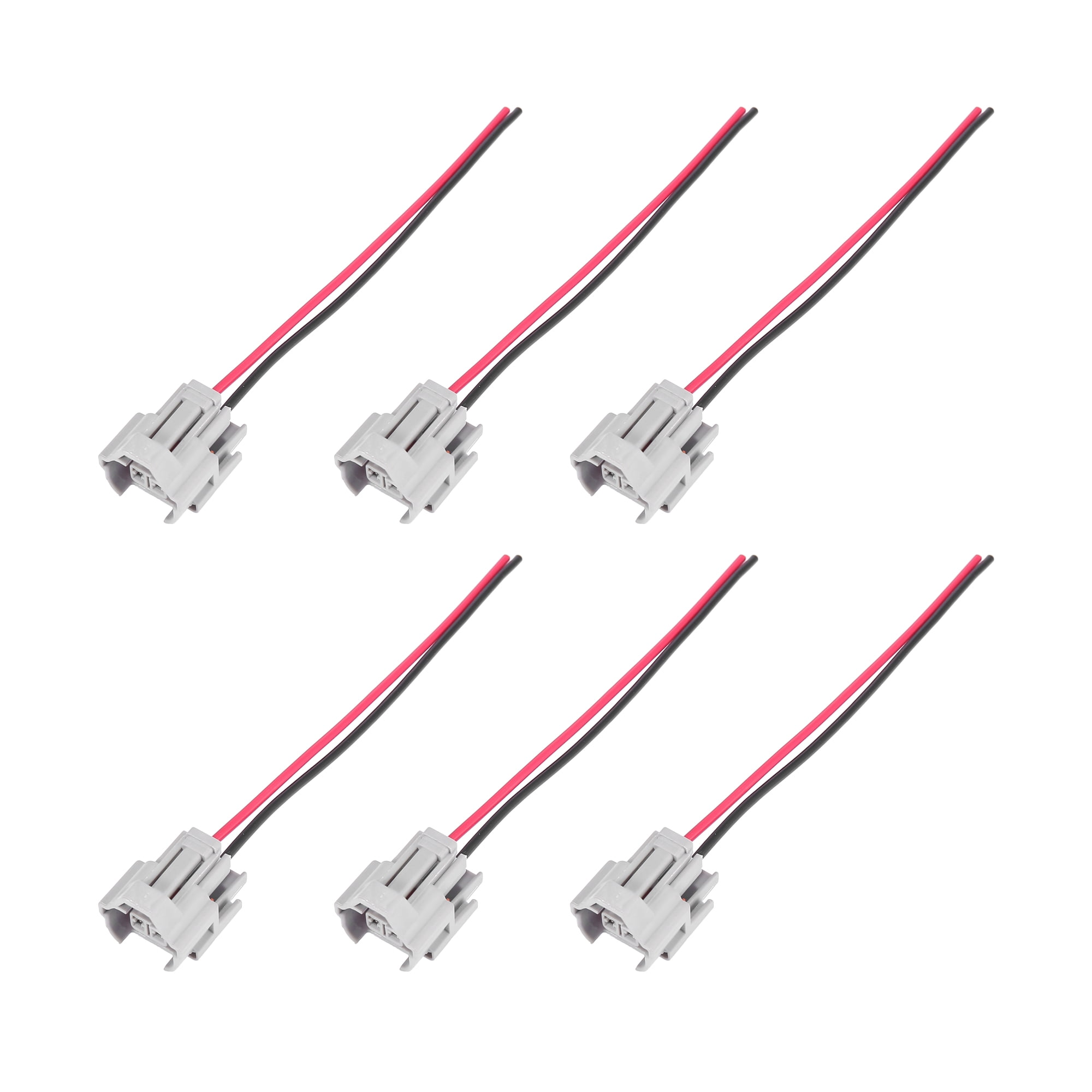 6pcs Fuel Injector Connector Cable Fuel Injector Plug Harness Pigtail ...