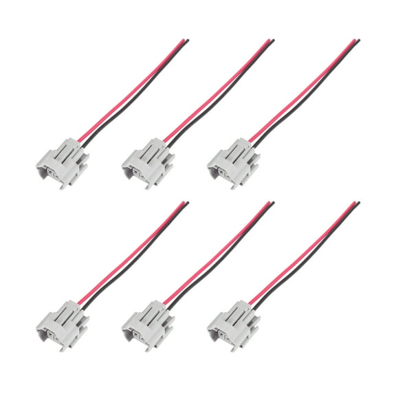 6pcs Fuel Injector Connector Cable Fuel Injector Plug Harness Pigtail Wire for Toyota for Nissan for Audi