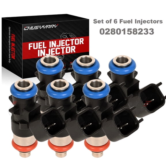 6pcs Fuel Injector For 2011-2017 Jeep Dodge Grand Caravan 3.6L V6 0280158233