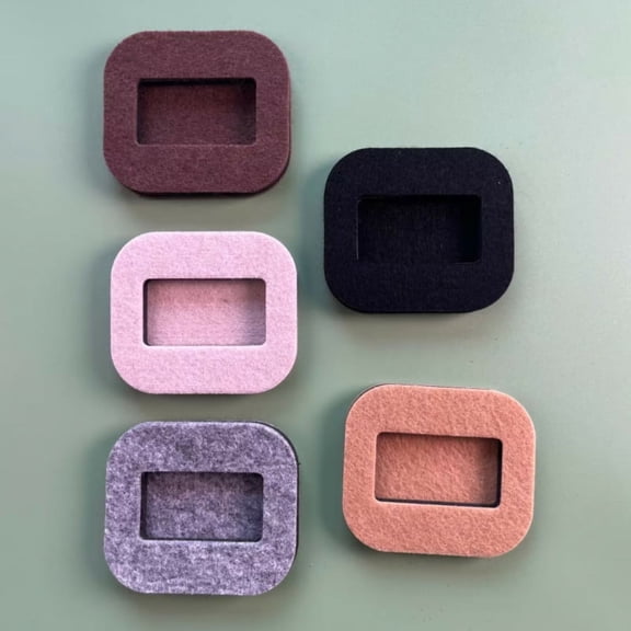 6pcs Furniture Coaster Pad Felt Bed Stopper Chair Stopper For Hardwood Floor