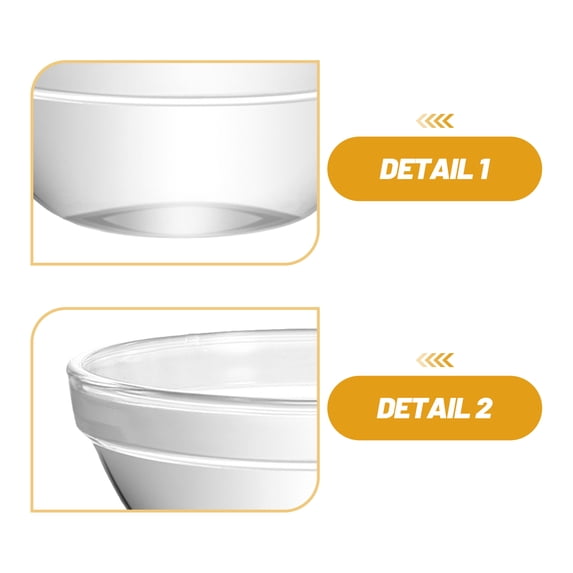 6pcs Glass Bowls for Pudding Jelly Food Containers Dessert Home Use