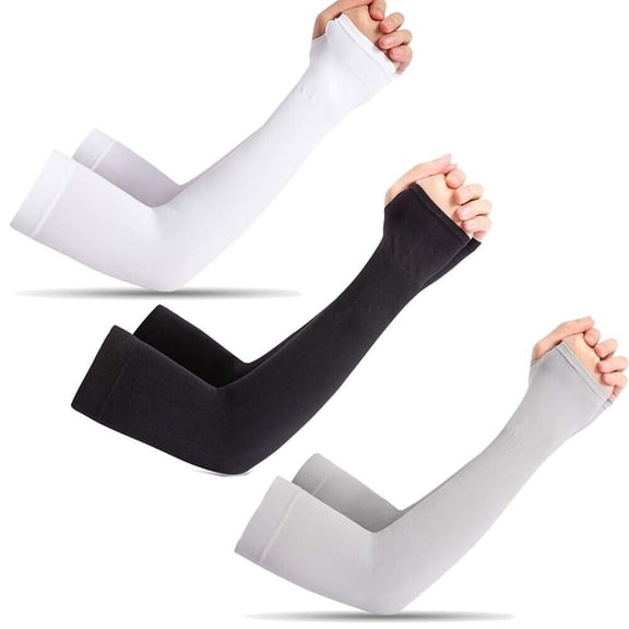 6pcs Golf Cooling Sleeves Outdoor Arm Covers UV Sun Protector For Sport Driving Cycling Fishing 3pair
