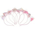 6pcs Hair Clasp Sequins Quicksand Cat Ear Headband Performance