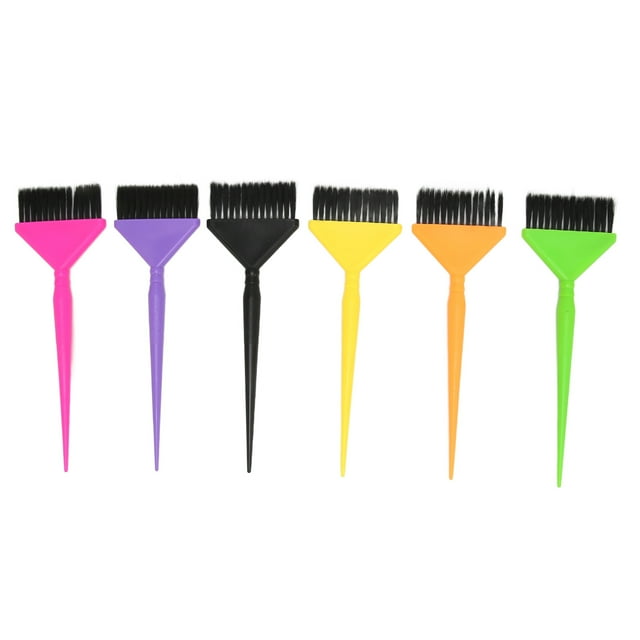 6pcs Hair Dye Brush Blending Multicolor Long Tail Hair Tinting Coloring
