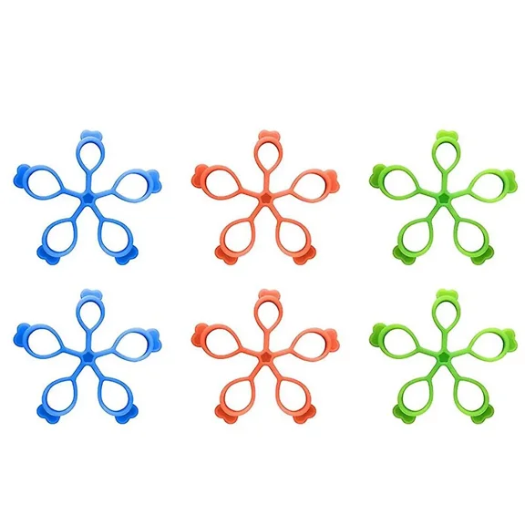 6pcs Hand Grip Strengthener,finger Extension Exerciser,grip Strength Trainer,relieve Wrist and Thumb