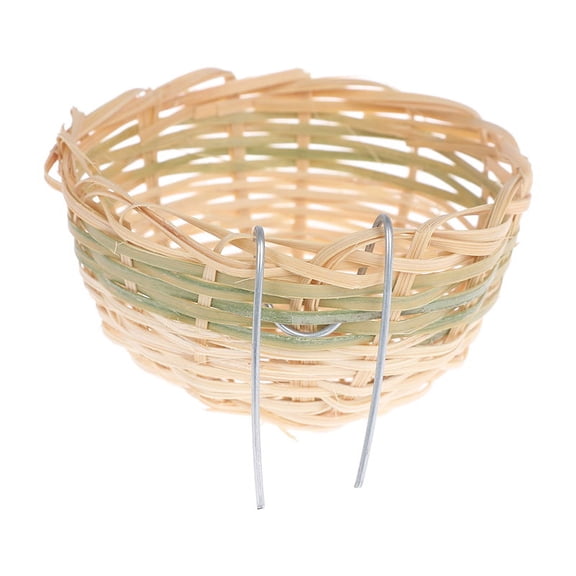 6pcs Handmade Bamboo Bird Breeding Nest Bed for Parakeet Canary Finch Swallow