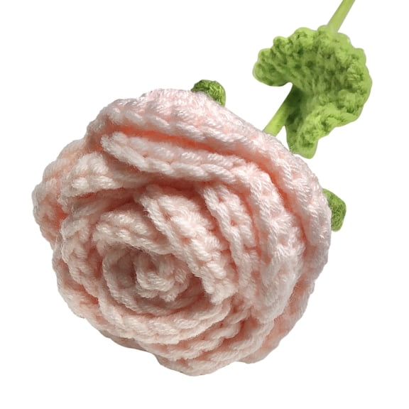 6pcs Handmade Crochet Sunflower & Rose Artificial Potted Plants, Perfect for Mother’s Day, Anniversaries, Birthdays, Valentine’s Gifts, Home & Office Desk Decoration, Crochet Flowers