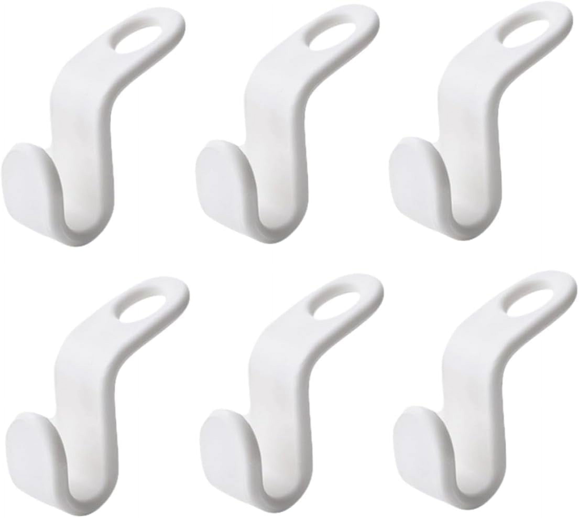 6pcs Hanger Connection Hook Plastic Hooks for Hanging Plastic Clothes Hanger Portable Clothes Rack Organizer Closets Mini Cascading Hanger Hooks