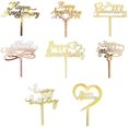 thumbnail image 1 of Happy Anniversary Cake Topper, by Fbrtsba (6 Count), 1 of 6