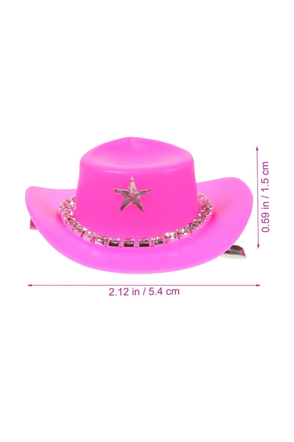 6pcs  Hat Hair Clip  Cap Barrette Hair Cap Decor Girl Hair Accessory