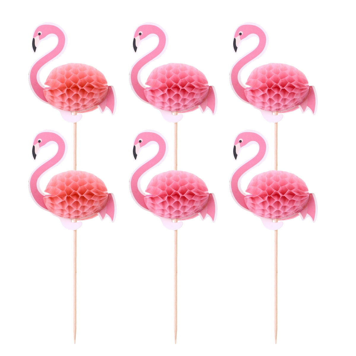 Flamingo Kekse Deko Set - Hawaii Party Zubehör Für Torte & Cupcakes
