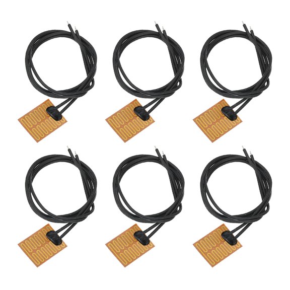 6pcs Heater Film Heating Plate 2.8W 5V Polyimide Adhesive Heat Pad 25mmx20mm