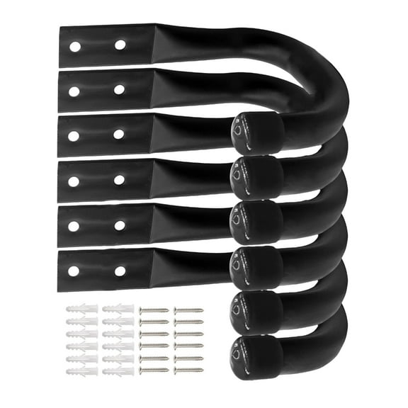 6pcs Heavy Duty Metal Hooks Extension Cord Hanger for Garage Wall Perfect for Hanging Extension Cords & Utility Tool