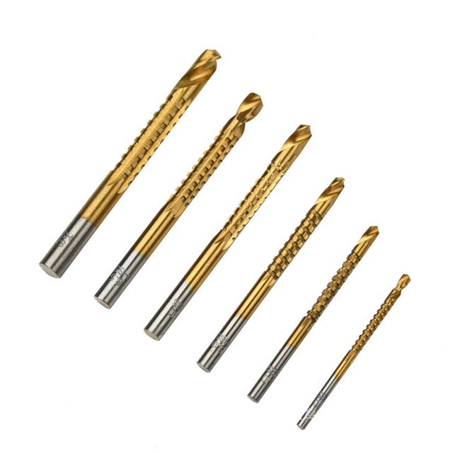 6pcs Heavyduty Drill Bit Set Size 3mm 4mm 5mm 6mm 6.5mm 8mm