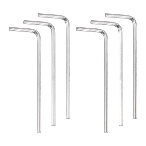 6pcs Hex Key Wrench 1.5mm L-Shape Hexagon Metric Wrenches Silver